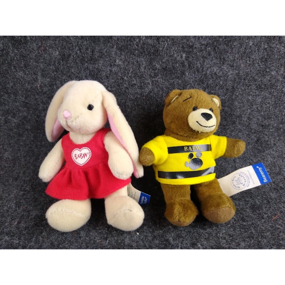 Build a Bear McDonalds Plush Stuffed Animal Happy Meal Lot of 2 Bearemy Pawlette